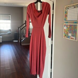 LULUS size large rust colored sweater dress